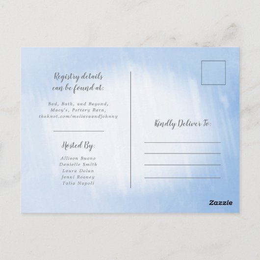 Invitation de douche à thème de glace ramassée (Dos)