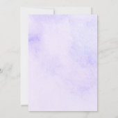 Invitation de douche à thème Raisin Violet (Dos)