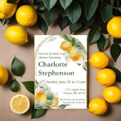 Invitation de douche au citron Citrus