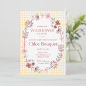 Invitation de douche bébé «Soleil de Marigold 016» (Debout devant)