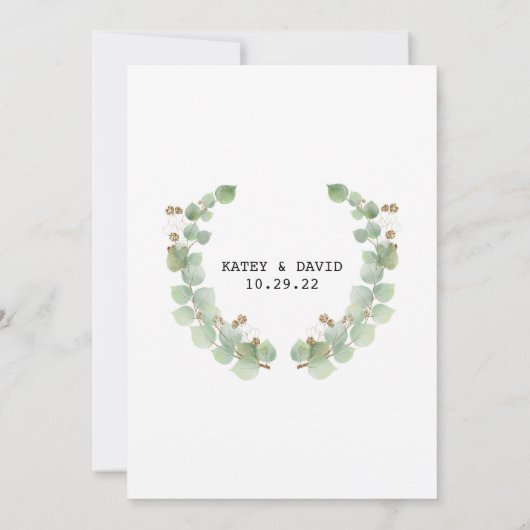 Invitation de douche Birdal (Dos)