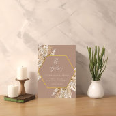 Invitation de douche Boho Pampas de ton neutre