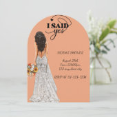 INVITATION DE DOUCHE BRIDAL (Debout devant)