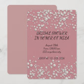 INVITATION DE DOUCHE BRIDAL (Devant / Derrière)