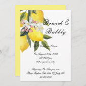 INVITATION DE DOUCHE BRIDAL LIMONCELLO (Devant / Derrière)