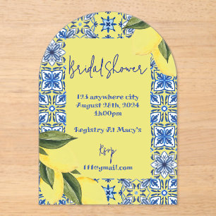 INVITATION DE DOUCHE BRIDAL LIMONCELLO