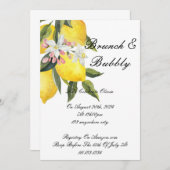 INVITATION DE DOUCHE BRIDAL LIMONCELLO (Devant / Derrière)