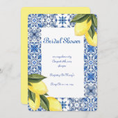 INVITATION DE DOUCHE BRIDAL LIMONCELLO (Devant / Derrière)