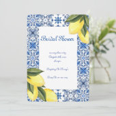 INVITATION DE DOUCHE BRIDAL LIMONCELLO (Debout devant)