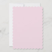 INVITATION DE DOUCHE BRIDAL ROSE (Dos)