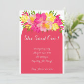 INVITATION DE DOUCHE BRIDAL ROSE (Debout devant)