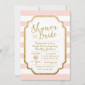Invitation De Douche Bridal Vive Et Or (Devant)