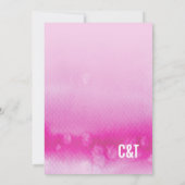 INVITATION DE DOUCHE BRIDALE : rose d'eau à l'ombr (Dos)