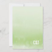 INVITATION DE DOUCHE BRIDALE : vert d'eau ombre (Dos)