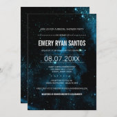 Invitation de douche Brodal Galaxy (Devant / Derrière)