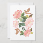 Invitation de douche Couples Roses Blush (Dos)