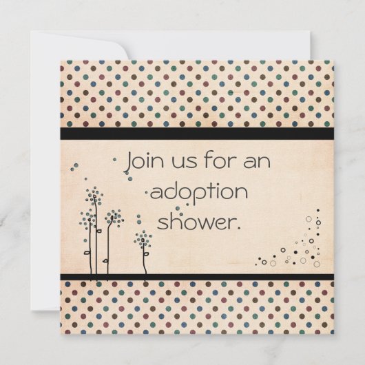 Invitation de douche d'adoption (Devant)