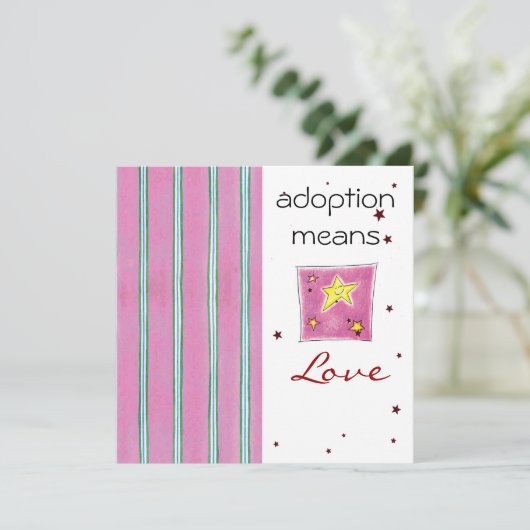 Invitation de douche d'adoption (Debout devant)