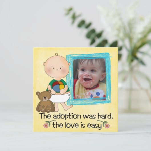 invitation de douche d'adoption (Debout devant)