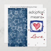 Invitation de douche d'adoption (Devant / Derrière)