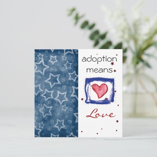 Invitation de douche d'adoption (Debout devant)