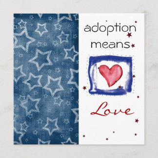 Invitation de douche d'adoption