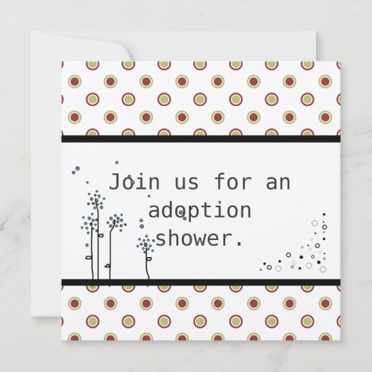 Invitation de douche d'adoption (Devant)