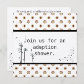 Invitation de douche d'adoption (Devant / Derrière)