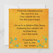 invitation de douche d'adoption (Dos)