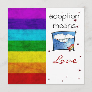 Invitation de douche d'adoption