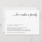 Invitation de douche d'adoption (pour enfant plus (Devant)