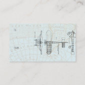 Invitation de douche d'affichage d'avion vintage (Dos)