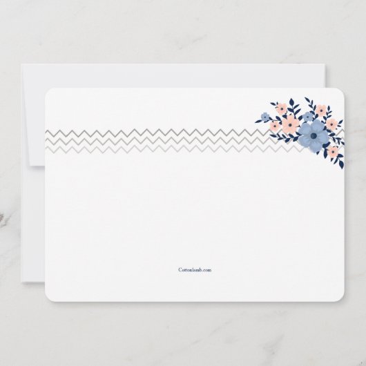 Invitation de douche d'animaux de forêt de bébé (Dos)