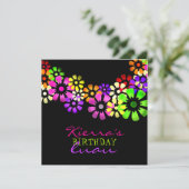 Invitation de douche de 311 fleurs (Debout devant)