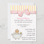 Invitation de douche de bain moussant de bébé (Devant)