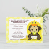 Invitation de douche de Bath de Duckie de bébé de (Debout devant)