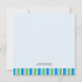 Invitation de douche de bébé (Dos)