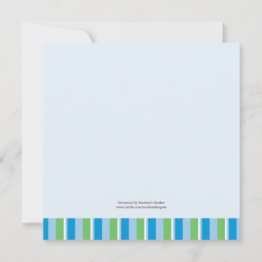 Invitation de douche de bébé (Dos)