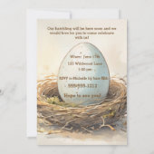 Invitation de douche de bébé à télécharger numériq (Dos)