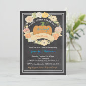 Invitation de douche de bébé de citrouille (Debout devant)