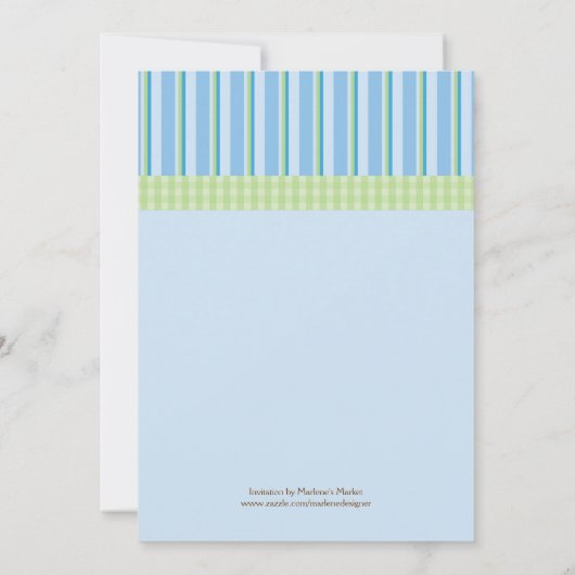 Invitation de douche de bébé de girafe de maman et (Dos)