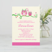 Invitation de douche de bébé de hibou de maman et (Debout devant)