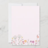 Invitation de douche de bébé fille rose paquet de  (Dos)