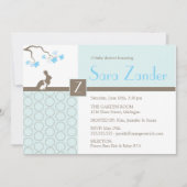 Invitation de douche de bébé - lapin de mère et de (Devant)