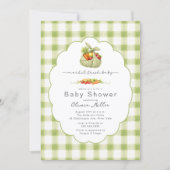 Invitation de douche de bébé Marché Frais Bébé (Devant)