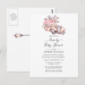 Invitation de douche de bébé ou de mariage à trave (Devant / Derrière)