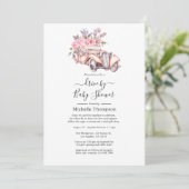 Invitation de douche de bébé sur le thème de Paris (Debout devant)
