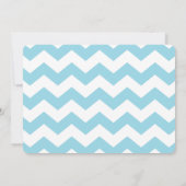 Invitation de douche de Chevron de garçon de (Dos)
