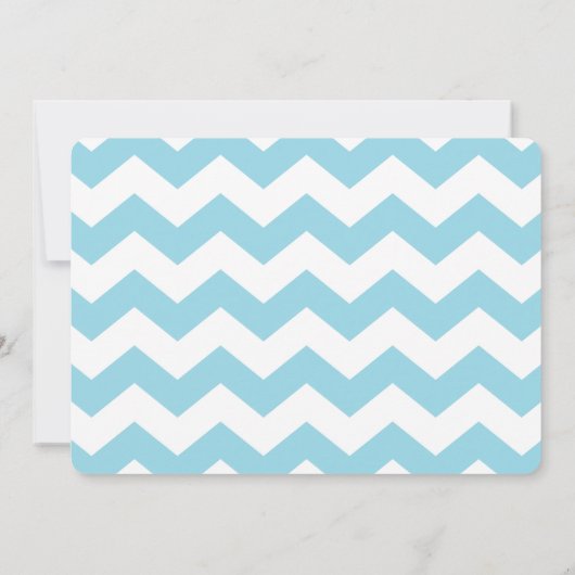 Invitation de douche de Chevron de garçon de (Dos)