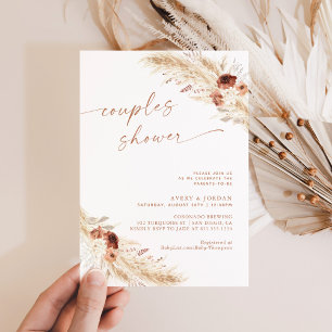 Invitation de douche de couple Baby Shower Co-Ed